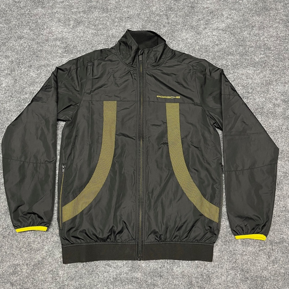 Porsche Jacket Men Small Black GT4 Clubsport Colllection Herren Windbreaker Mesh